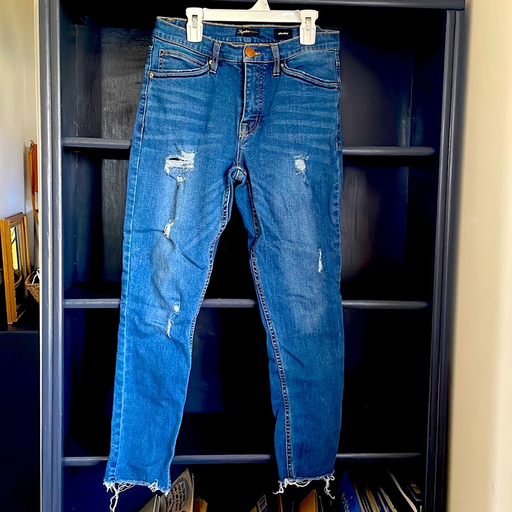 Size 6 distressed denim